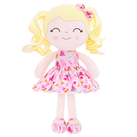 Gloveleya Personalized Curly Hair Baby Doll Ice Cream 12 inches (30cm)
