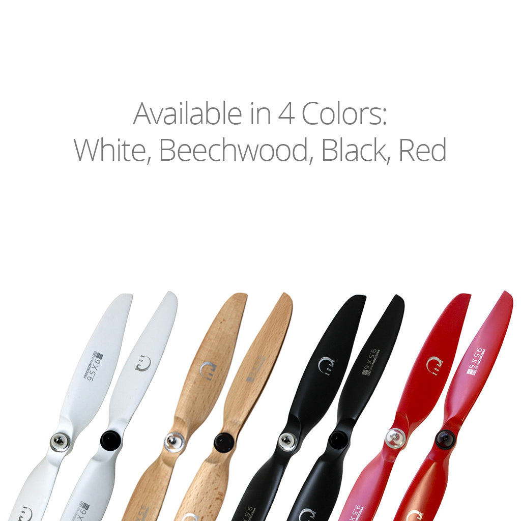 XOAR DJI Phantom 3 & 4 Beechwood Propeller Upgrade Set (White)