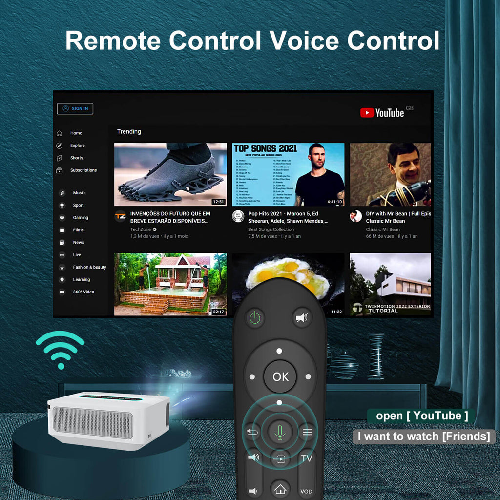 Remote Control Voice Control, Projector with Voice Control
