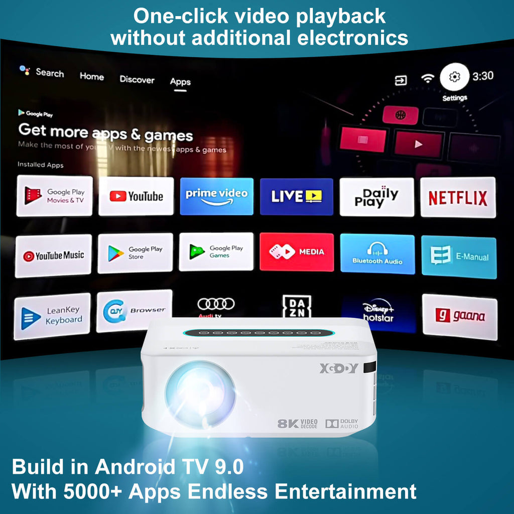 Build in Android TV 9.0, With 5000+ Apps Endless Entertainment
