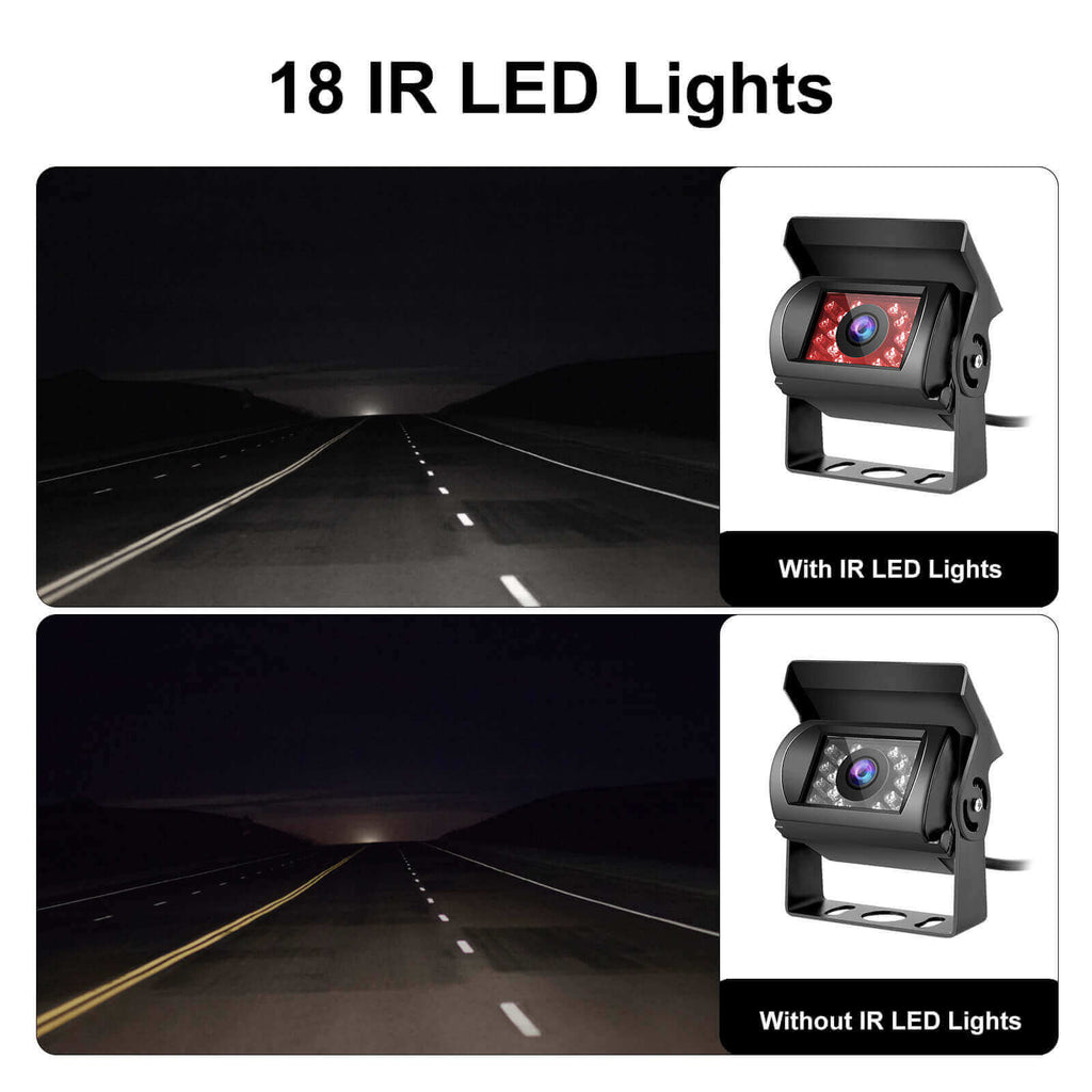 rear camera with18 IR LED Lights, for truck backup camera with IR LED Light,
