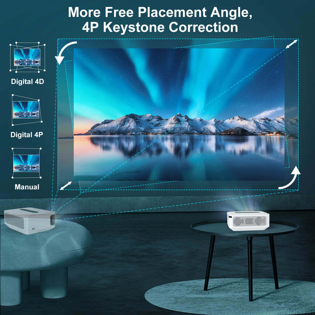 XGODY X1 4K Beamer - 12000L, Android OS, 5G WiFi & Bluetooth