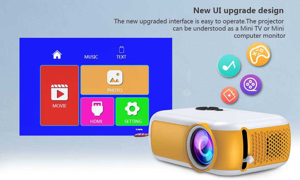 New UI upgrade design, Projector