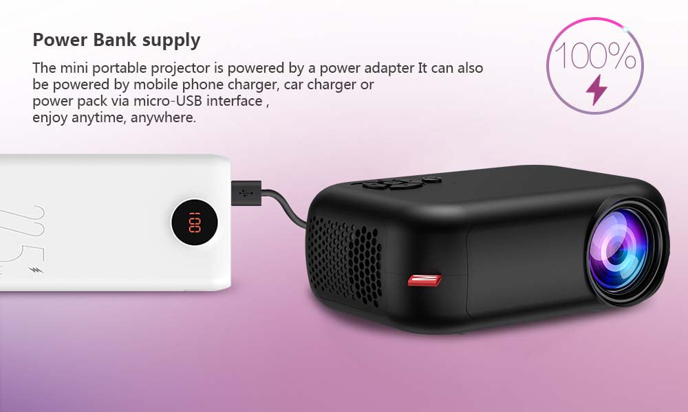 Power Bank supply, projector