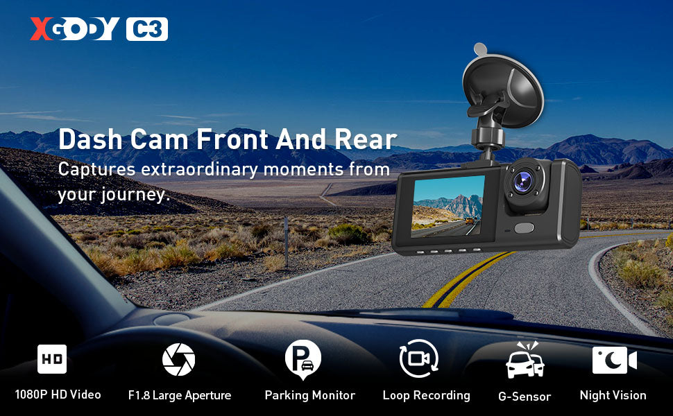 Dash Cam Front And Rear