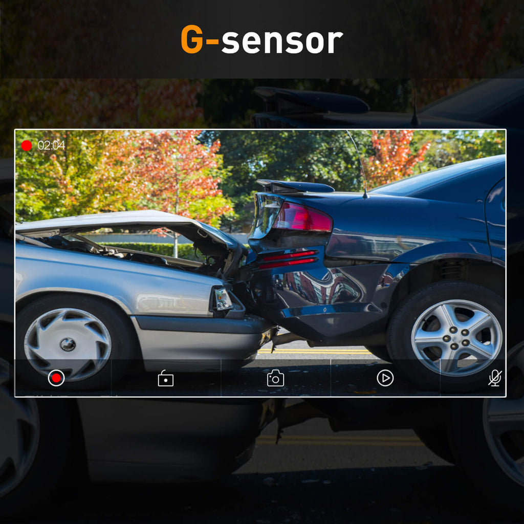 G-sensor, dashcam