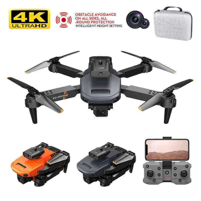 4K HD Dual-Camera Drone With Real-Time Video 4-Sided Obstacle Avoidance Foldable Quadcopter For Beginners With One-Key Return
