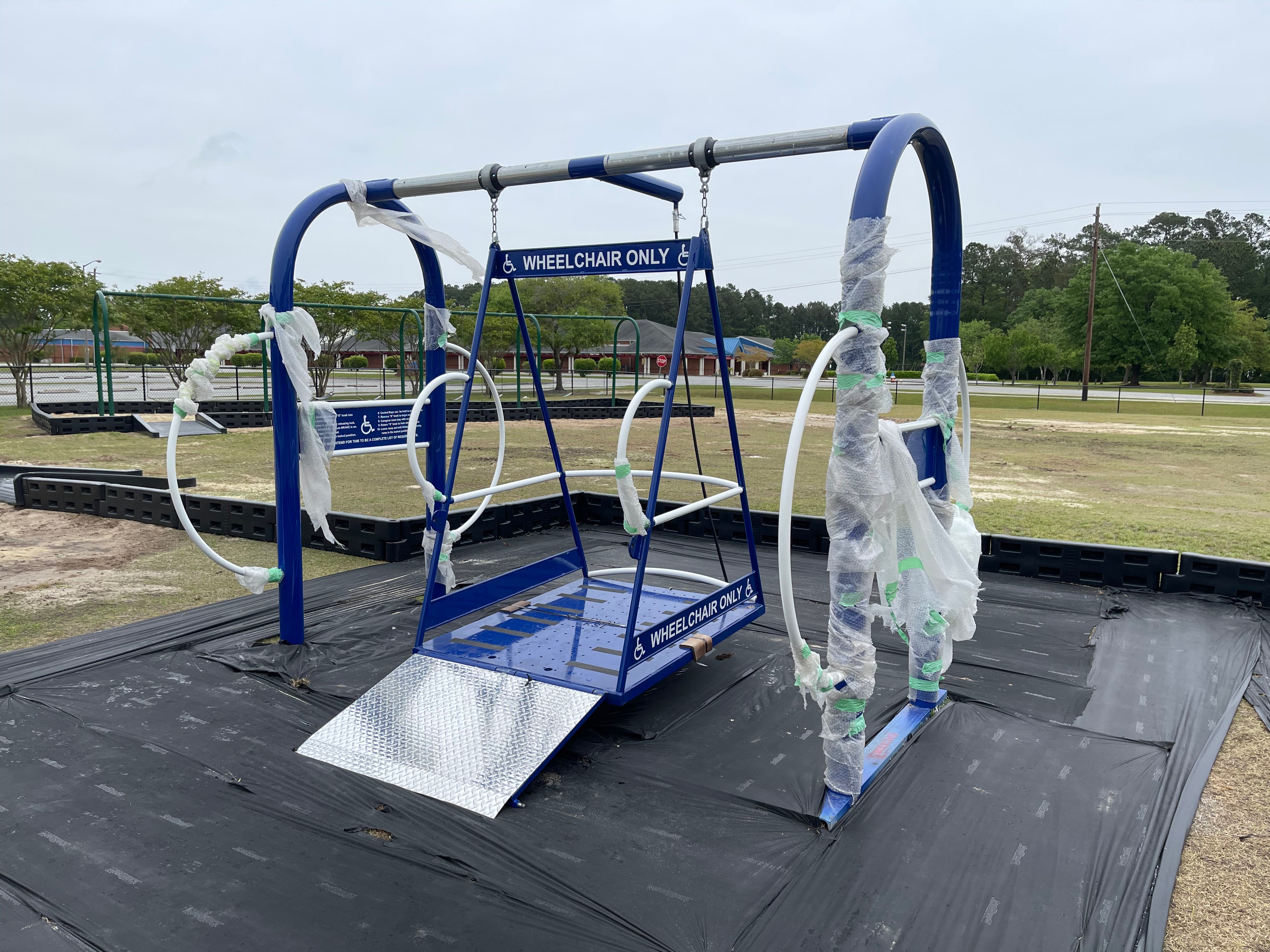 Freedom Glider ADA Accessible Swing Set Platform