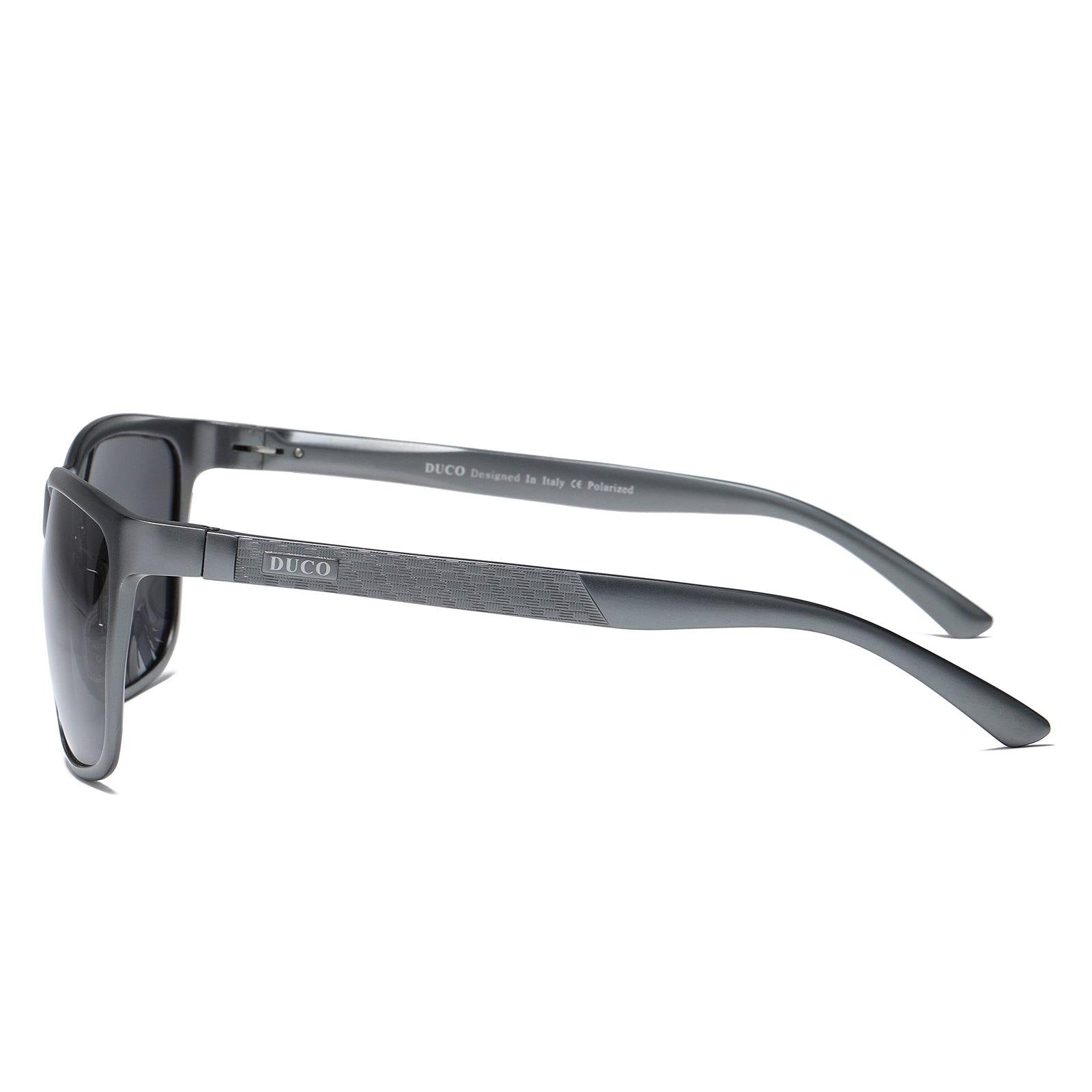 DUCO Mens Sports Polarized Al-Mg Metal Frame Sunglasses UV Protection Sunglasses for Men 8200 