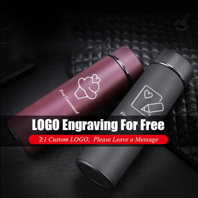 Stainless Steel Water Bottle/Thermos With Free Custom Logo