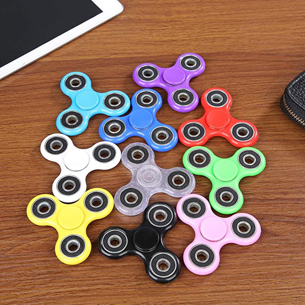 Metal Fidget Spinner 10 Pack Stainless Steel Bearing 2-5 Min High Speed