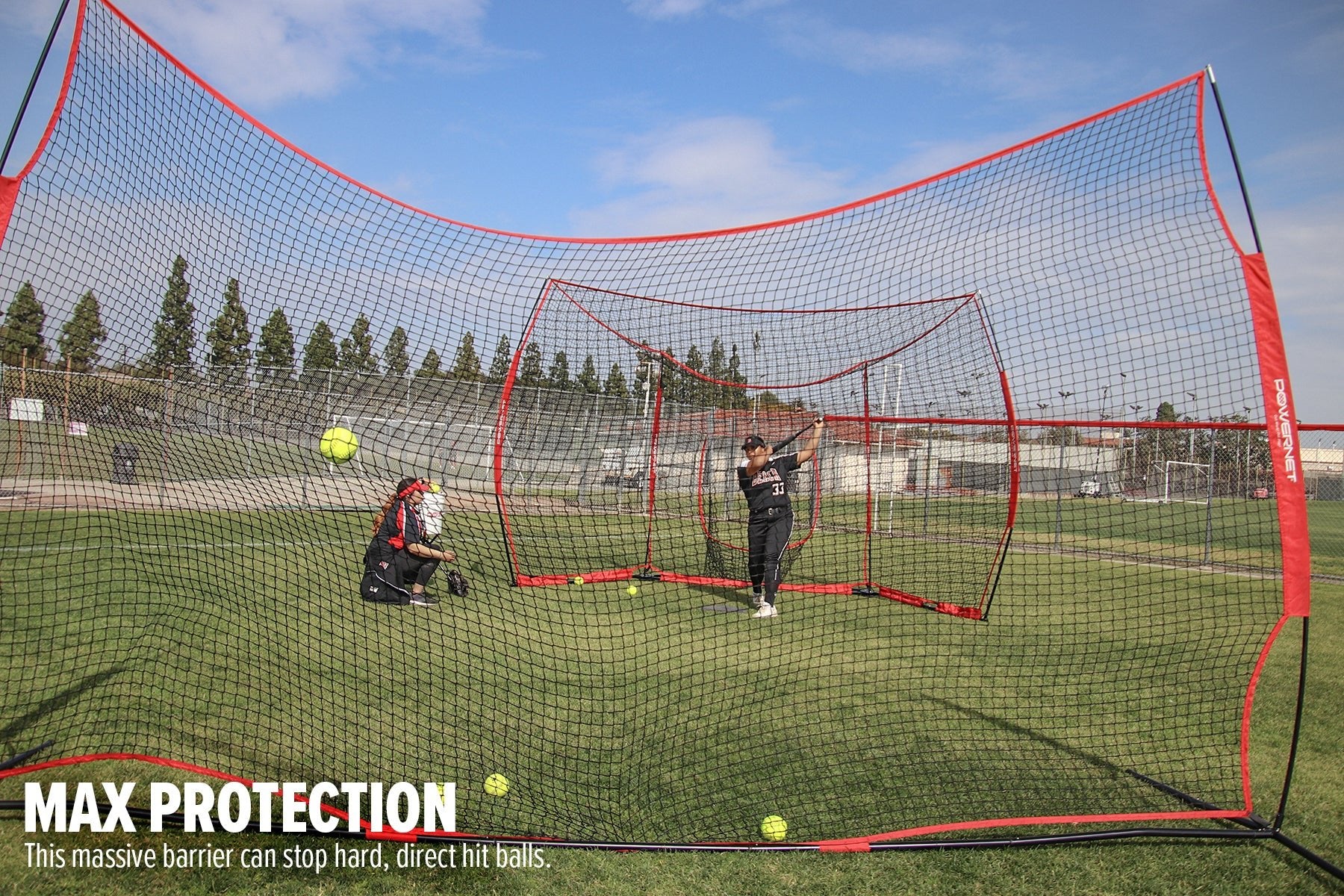 PowerNet 16 ft x 10 ft Sports Barrier Net