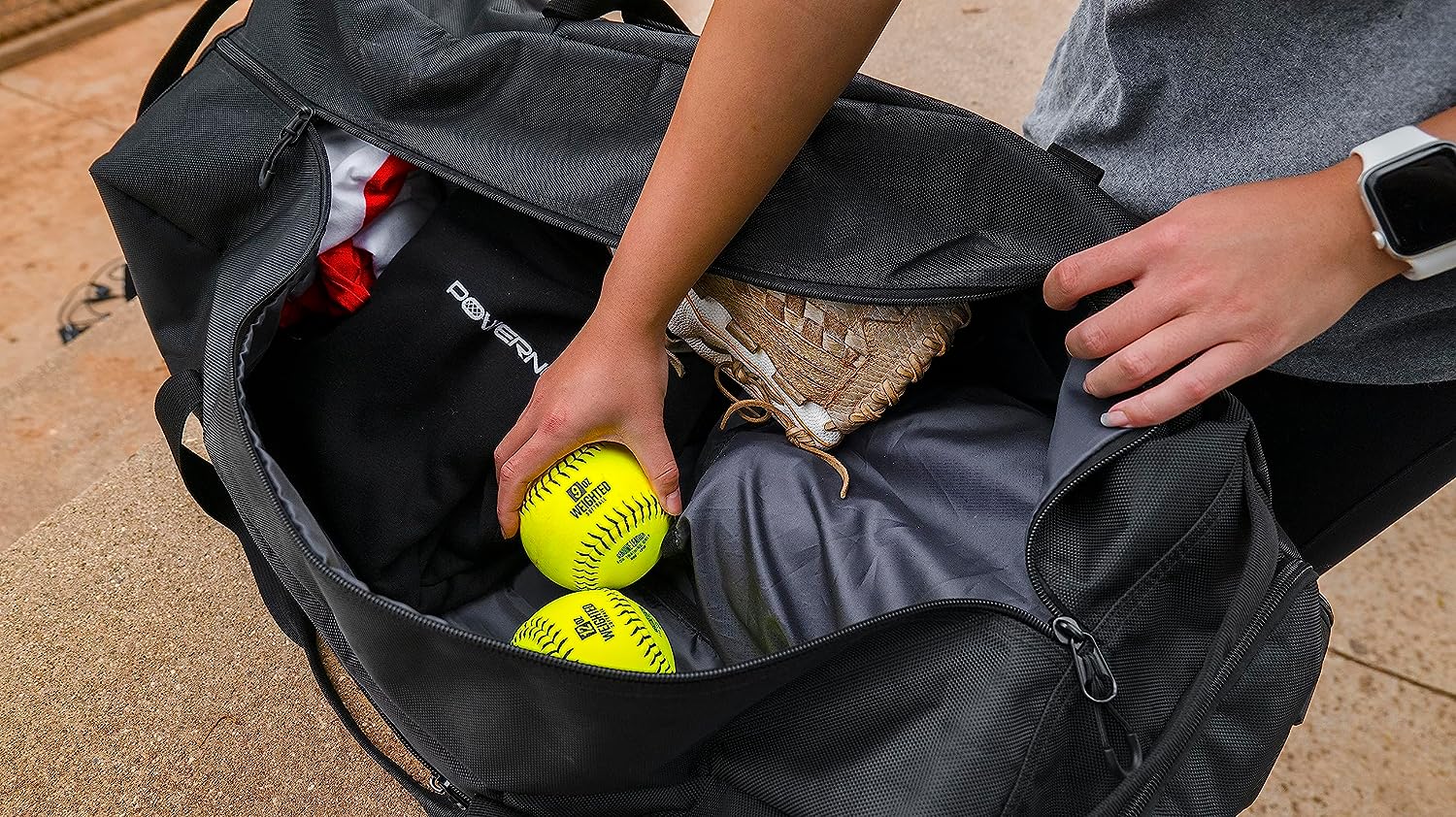 Powernet Weighted Softballs | 8 Different Weights Included | 4 to 12 oz