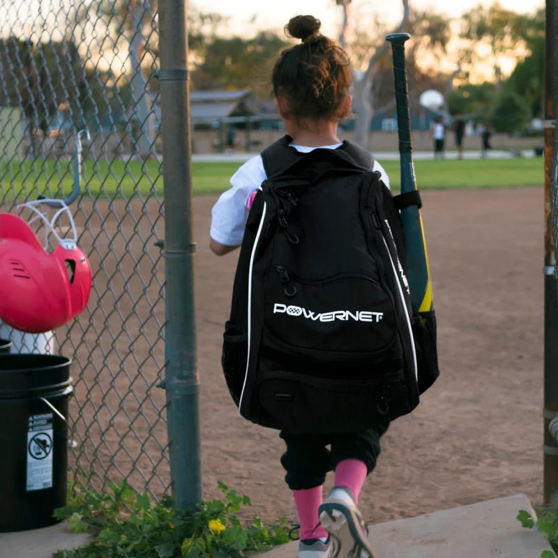 PowerNet Youth Starter Backpack Dual Bat and Cleat Carrier