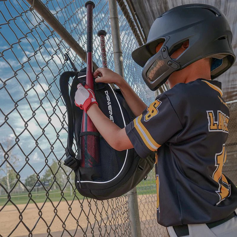 PowerNet Youth Starter Backpack Dual Bat and Cleat Carrier