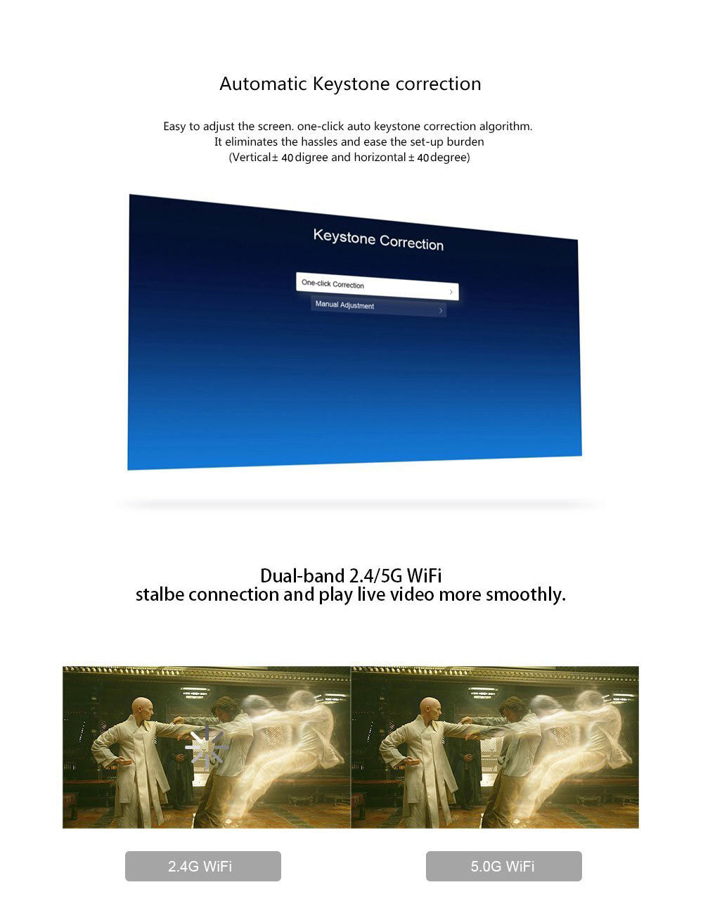 Toumei K2 3D Smart DLP Projector Details