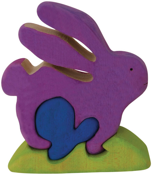 Color Me Up Wooden Puzzle Kits - Bunny - ages 3+