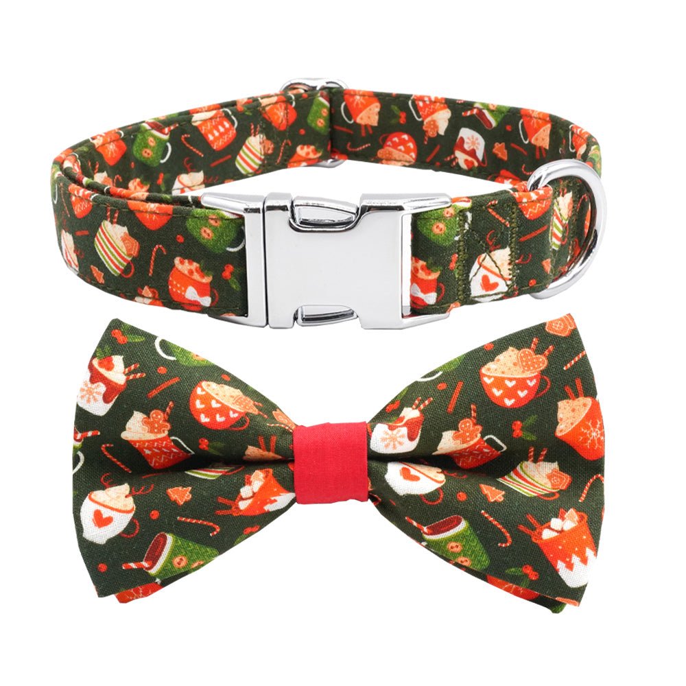 Holiday Cocoa Bow Tie Unbreakable Collar?