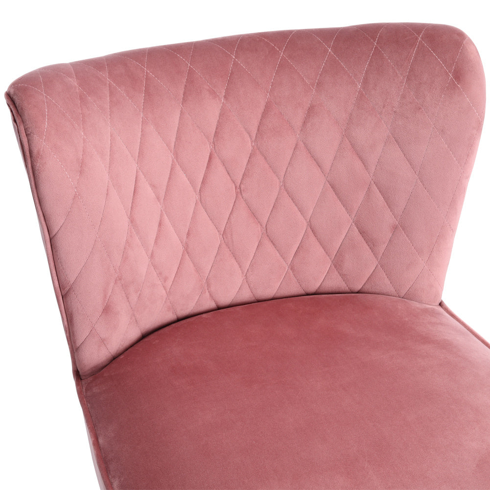 Velvet Upholstered Accent Chair Diamond Wingback Chair