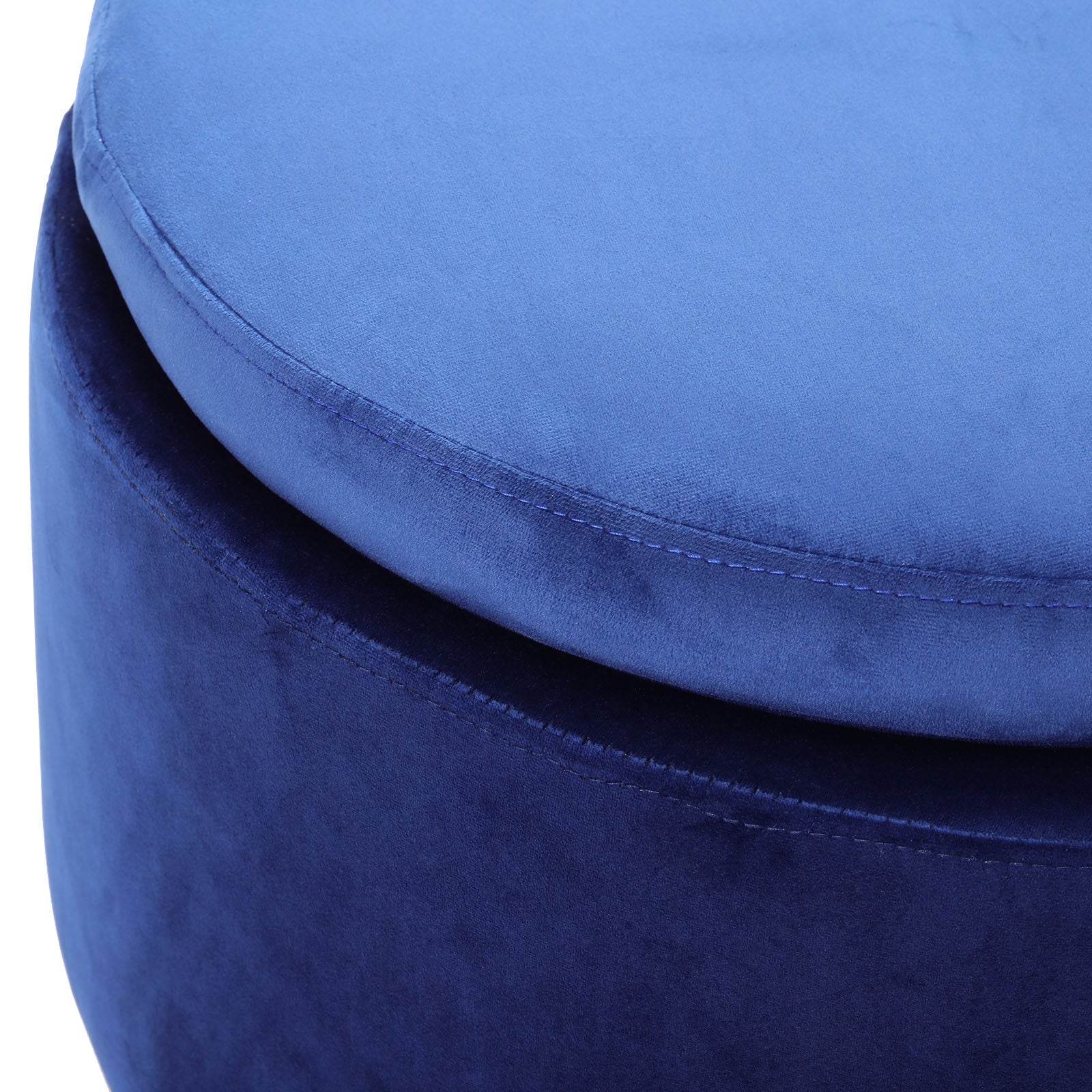 Wooden Round Velvet Stool Pouffe Foot Stool End Table Coffee Tea Tables