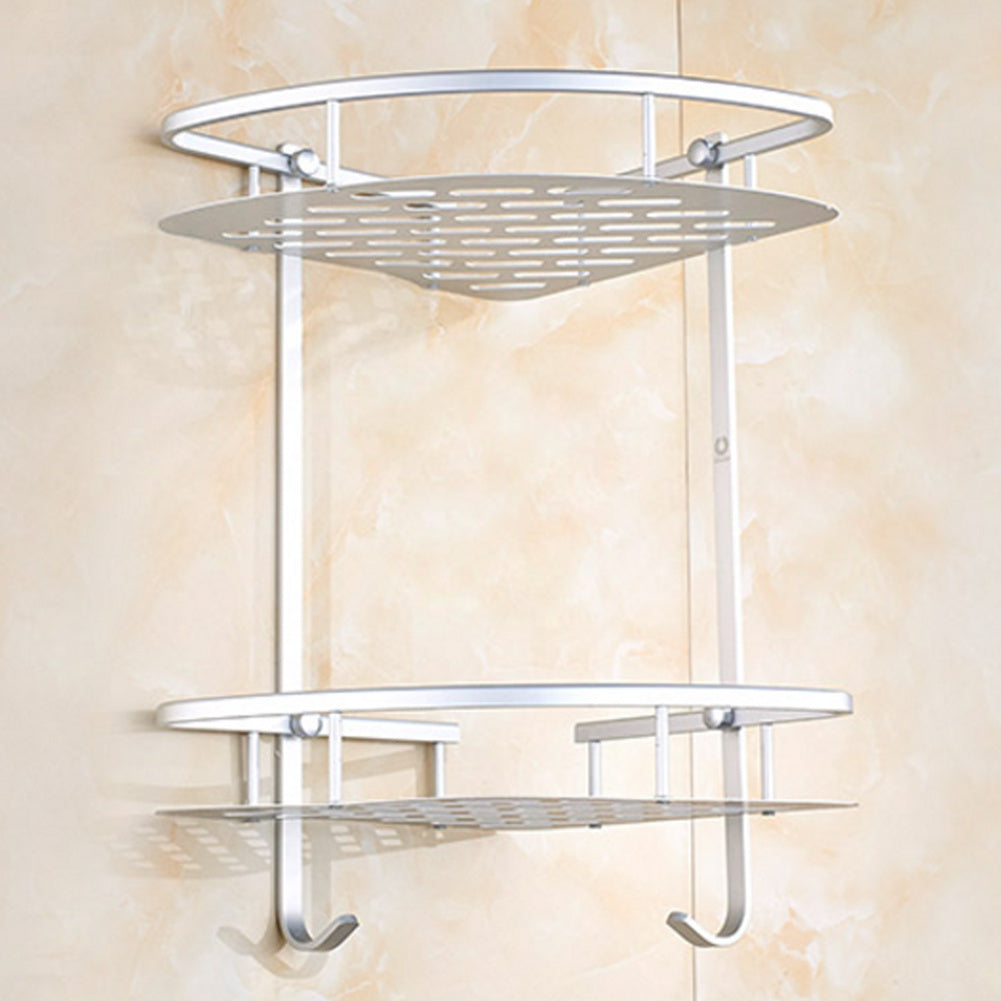2/3Tier Corner Storage Shower Rack Shelf Bathroom Caddy Basket