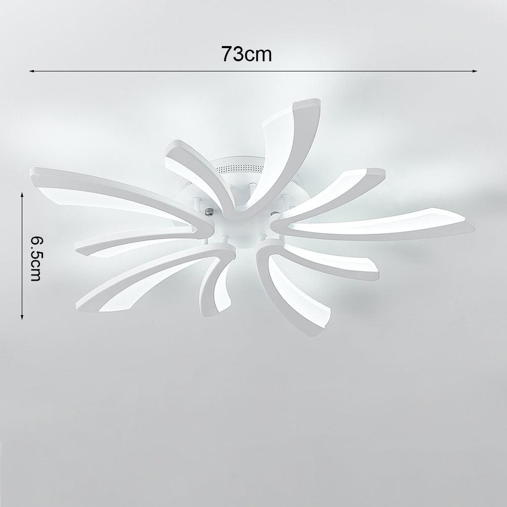 3/5/9/12 Head V Shape Flush Mount Ceiling Cool White Light LED Chandelier
