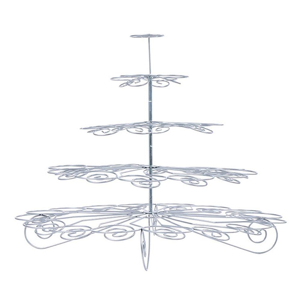 5 Tier Metal Wire Cupcake Holder Display Stand for Wedding Party