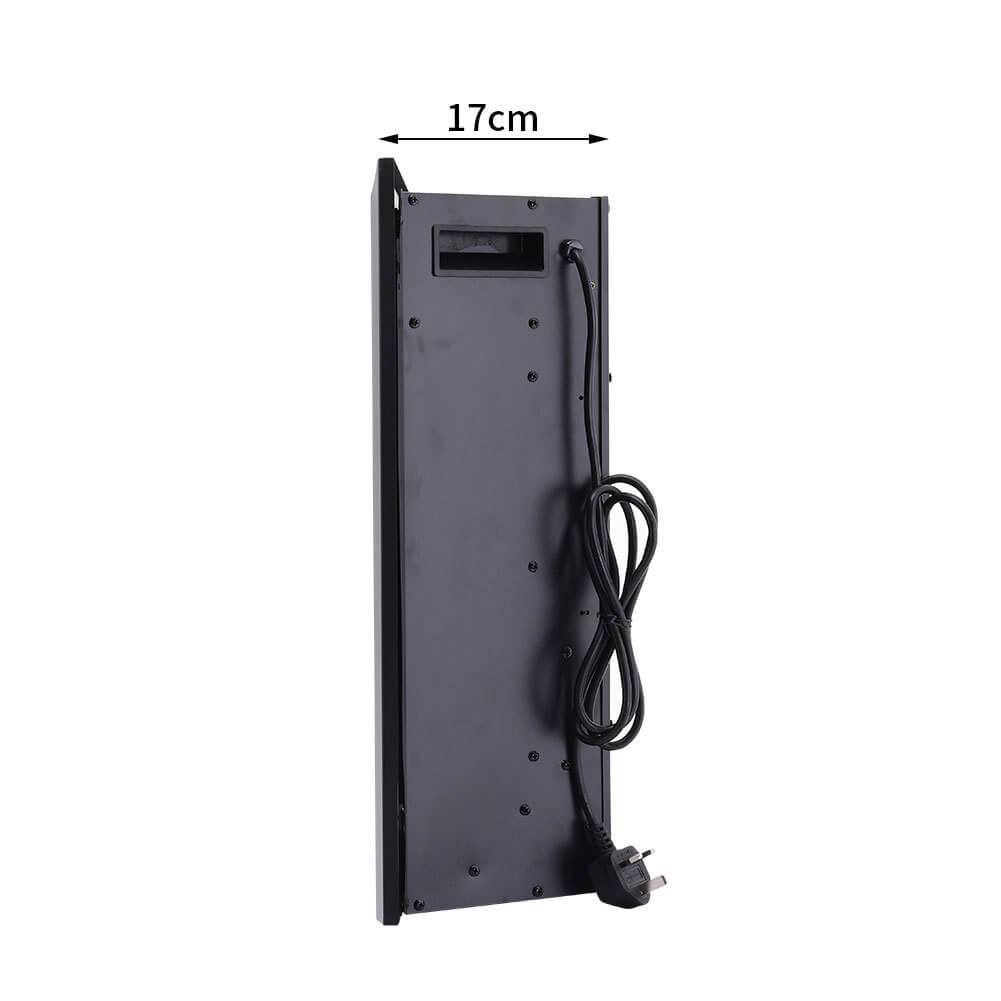 26 Inch Inset/Freestanding LED Fireplace Heater Red Brick Effect +Remote Control