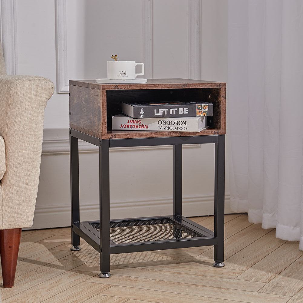Industrial Bedside Table Nightstand Sofa Side Coffee Table