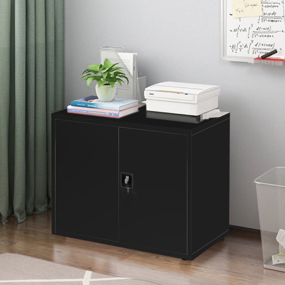 Office Filing Cabinet Metal Storage Lockable Cupboard Locker Staff Shelf Chest