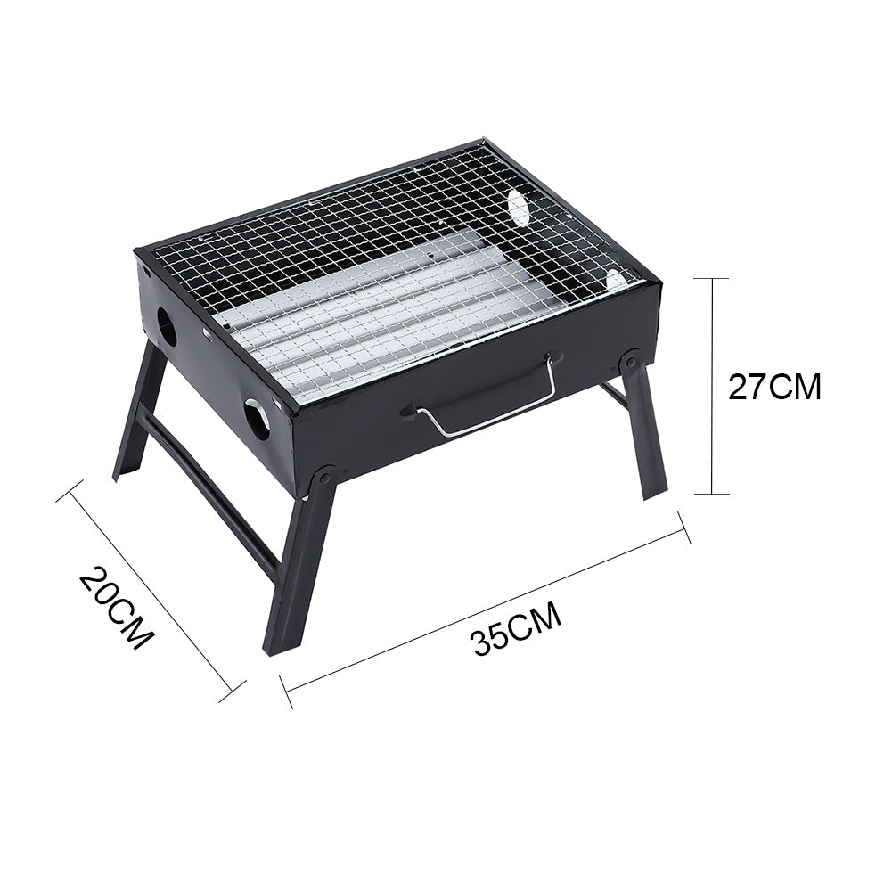 Portable Folding Charcoal BBQ Barbecue Grill Camping Picnic