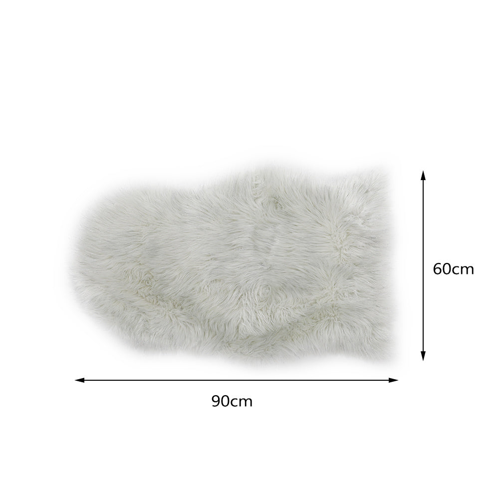 Flurry Shaggy Floor Rug Plain Soft Sparkle Area Mat Glitter Carpet