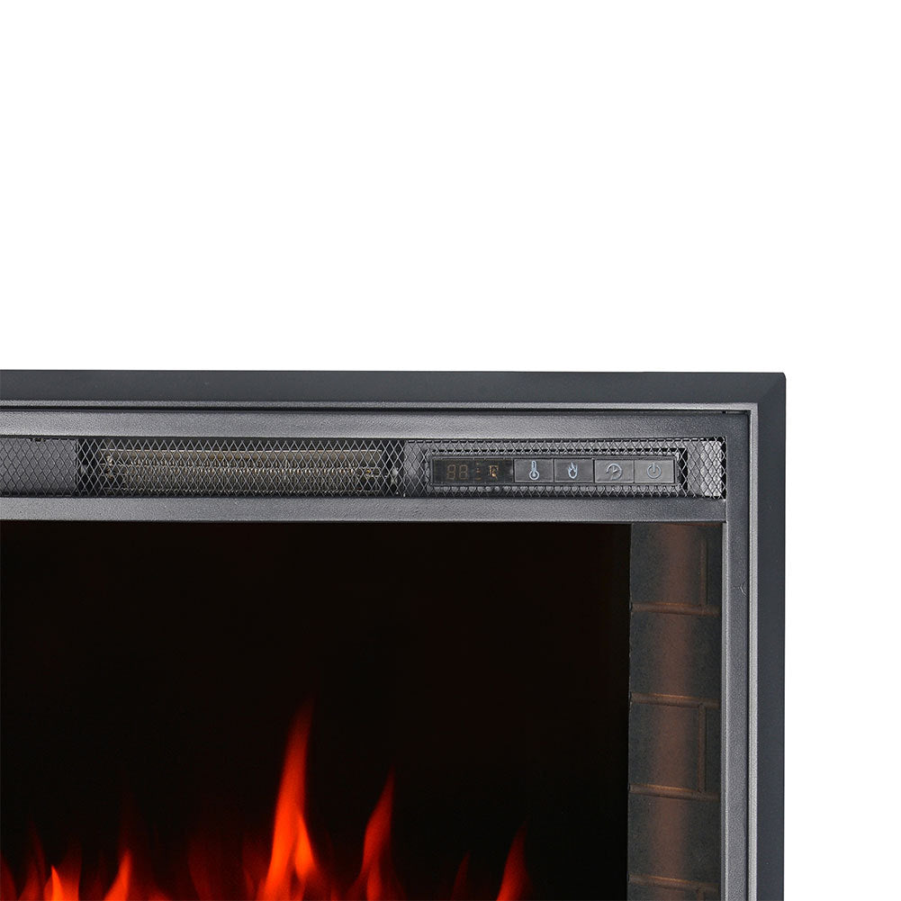 26 Inch Insert LED Arc Electric Fireplace 900W/1800W 3 Colour + Remote