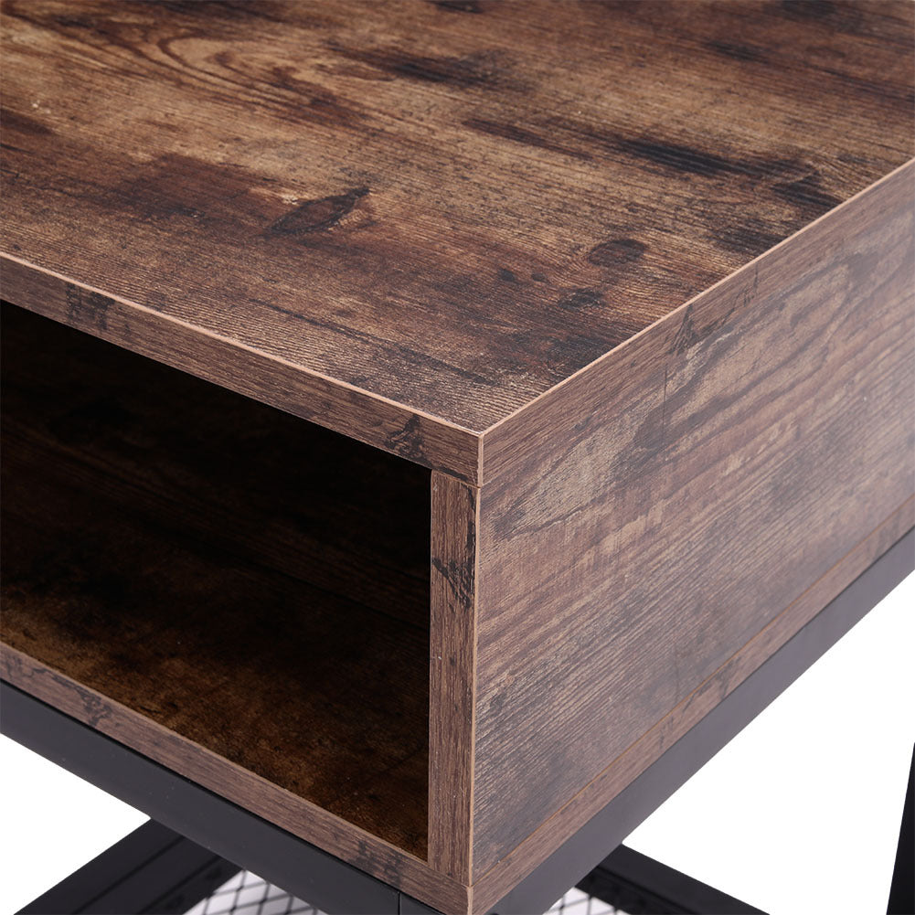 Industrial Bedside Table Nightstand Sofa Side Coffee Table