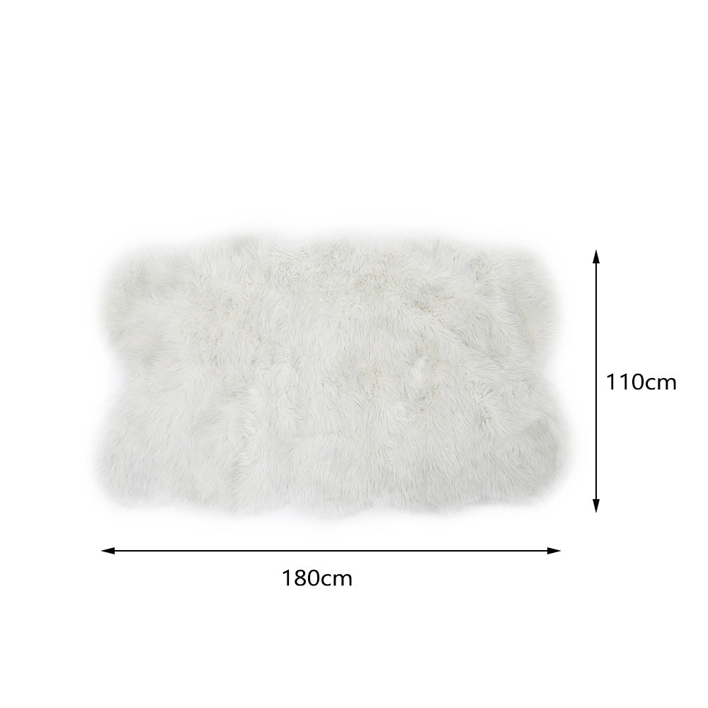 Large Flurry Shaggy Floor Rug Non-slip Soft Sparkle Area Mat Glitter Carpet