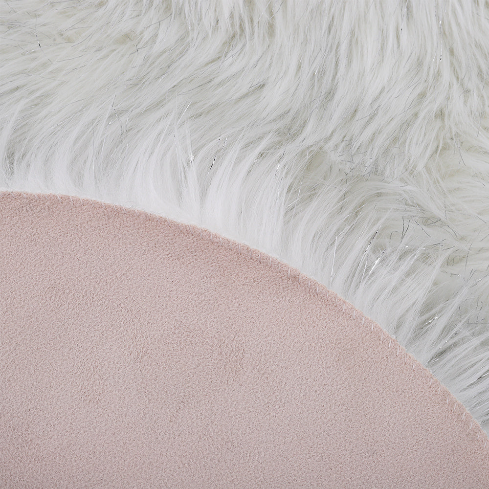 Flurry Shaggy Floor Rug Plain Soft Sparkle Area Mat Glitter Carpet
