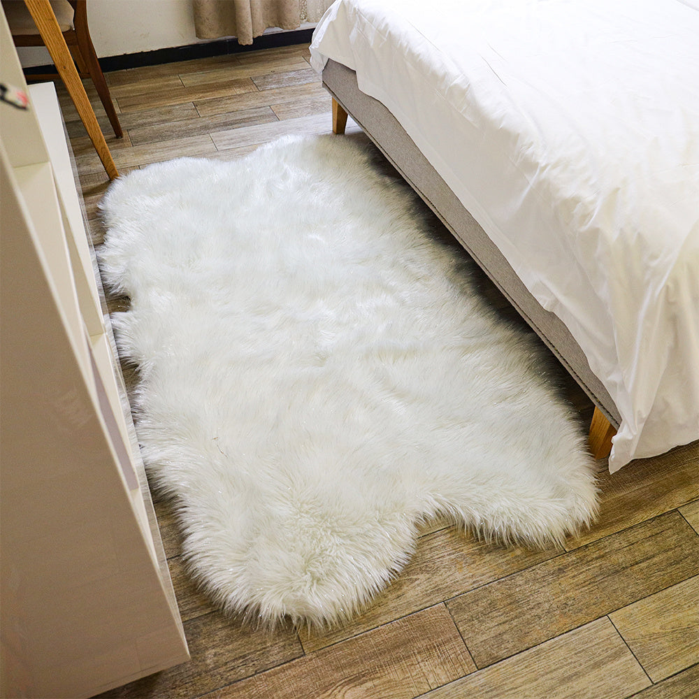 Large Flurry Shaggy Floor Rug Non-slip Soft Sparkle Area Mat Glitter Carpet