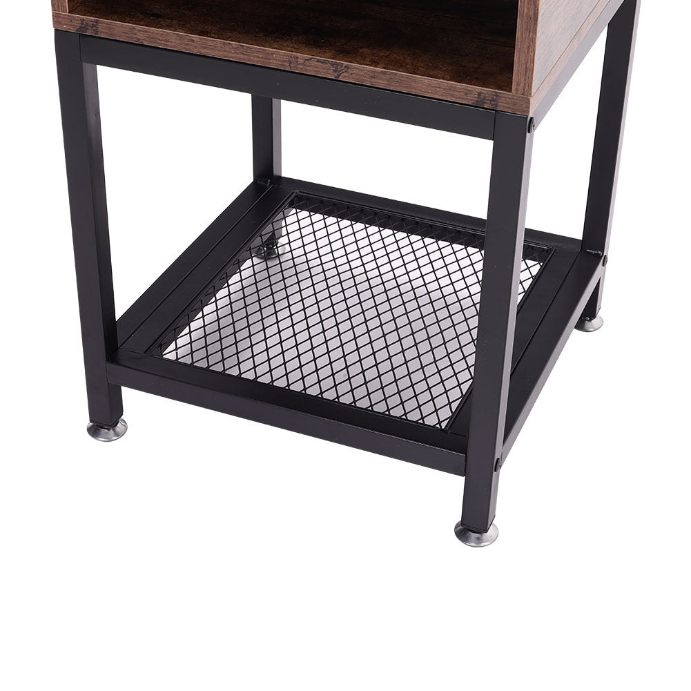 Industrial Bedside Table Nightstand Sofa Side Coffee Table