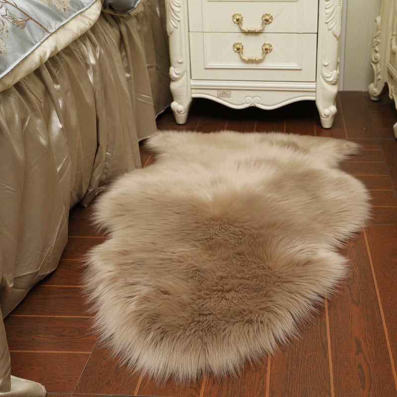 Irregular Soft Shaggy Rug Living room Bedroom Carpet Floor Fluffy Area Mats