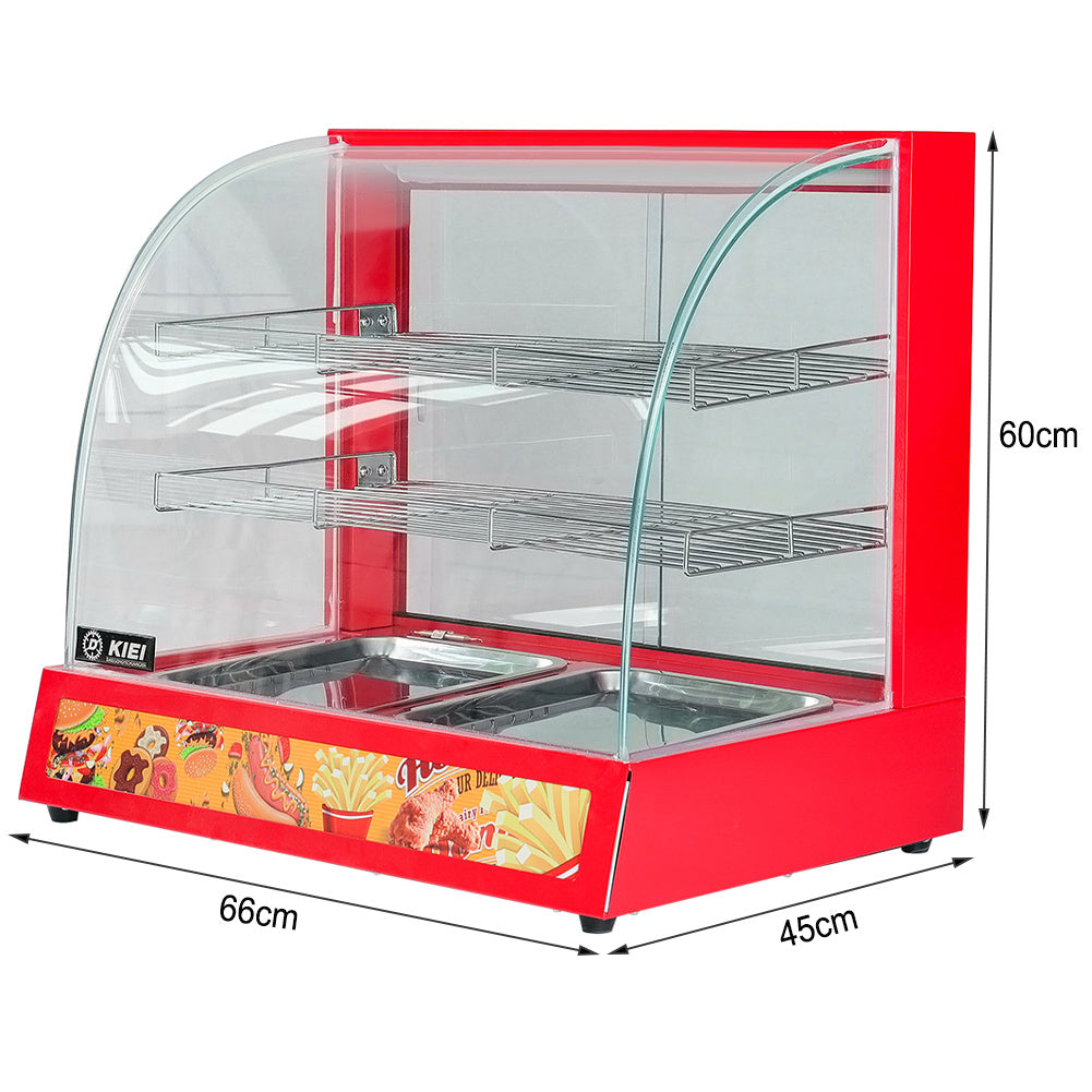 Counter Top Electric Food Warmer 3 Tier Commercial Food Warming Display Cabinet