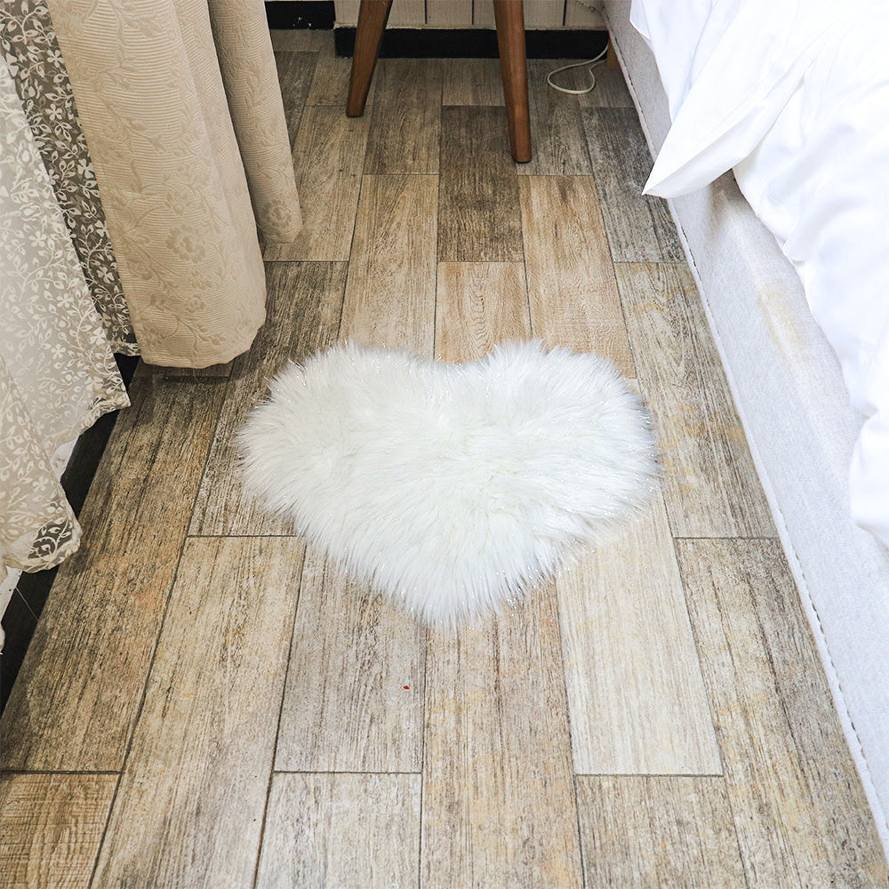Fluffy Faux Fur Sheepskin Rug Non Slip Plush Soft Floor Carpet Mat