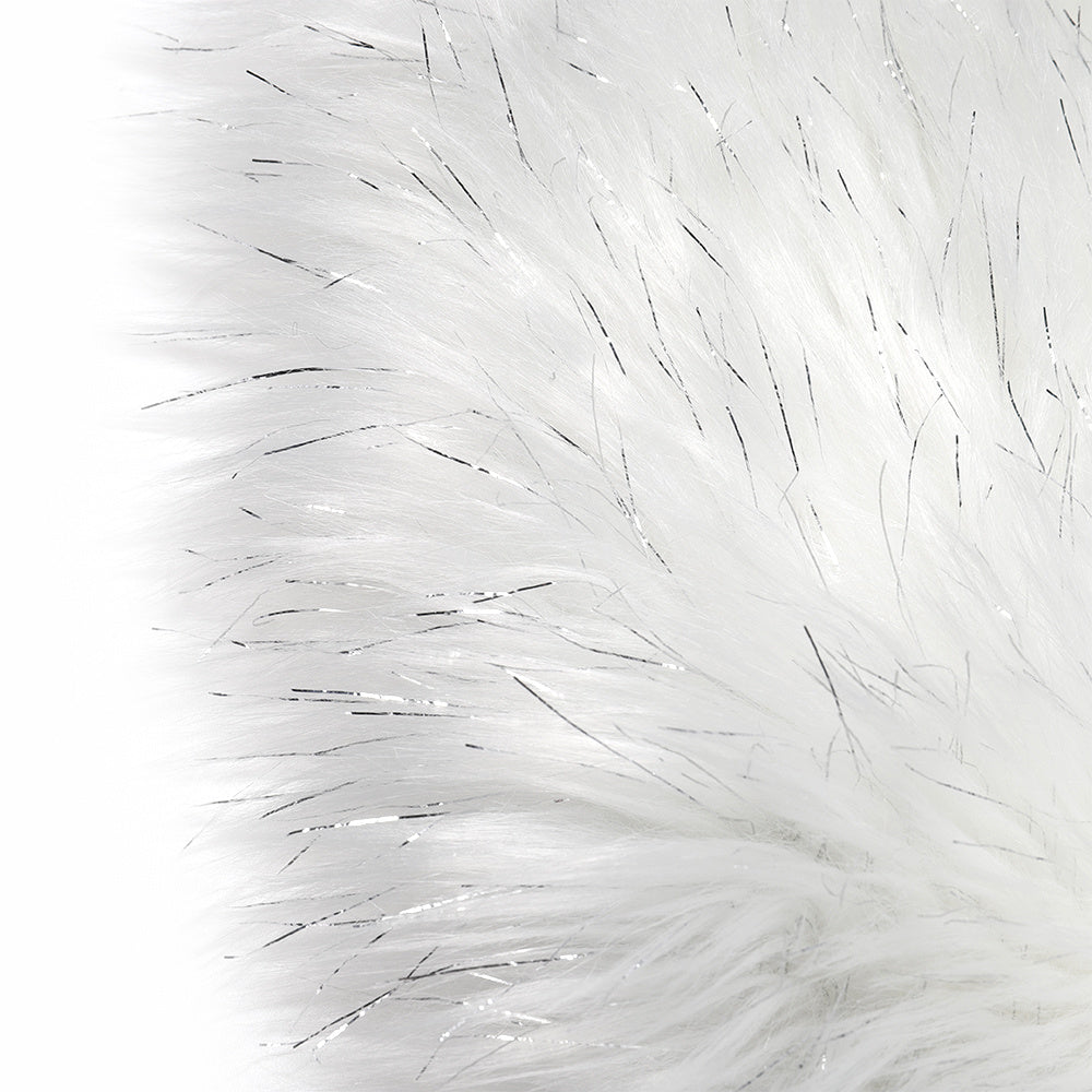 Large Sparkle Fluffy Faux Fur Area Rug Non Slip Glitter Floor Carpet Mat