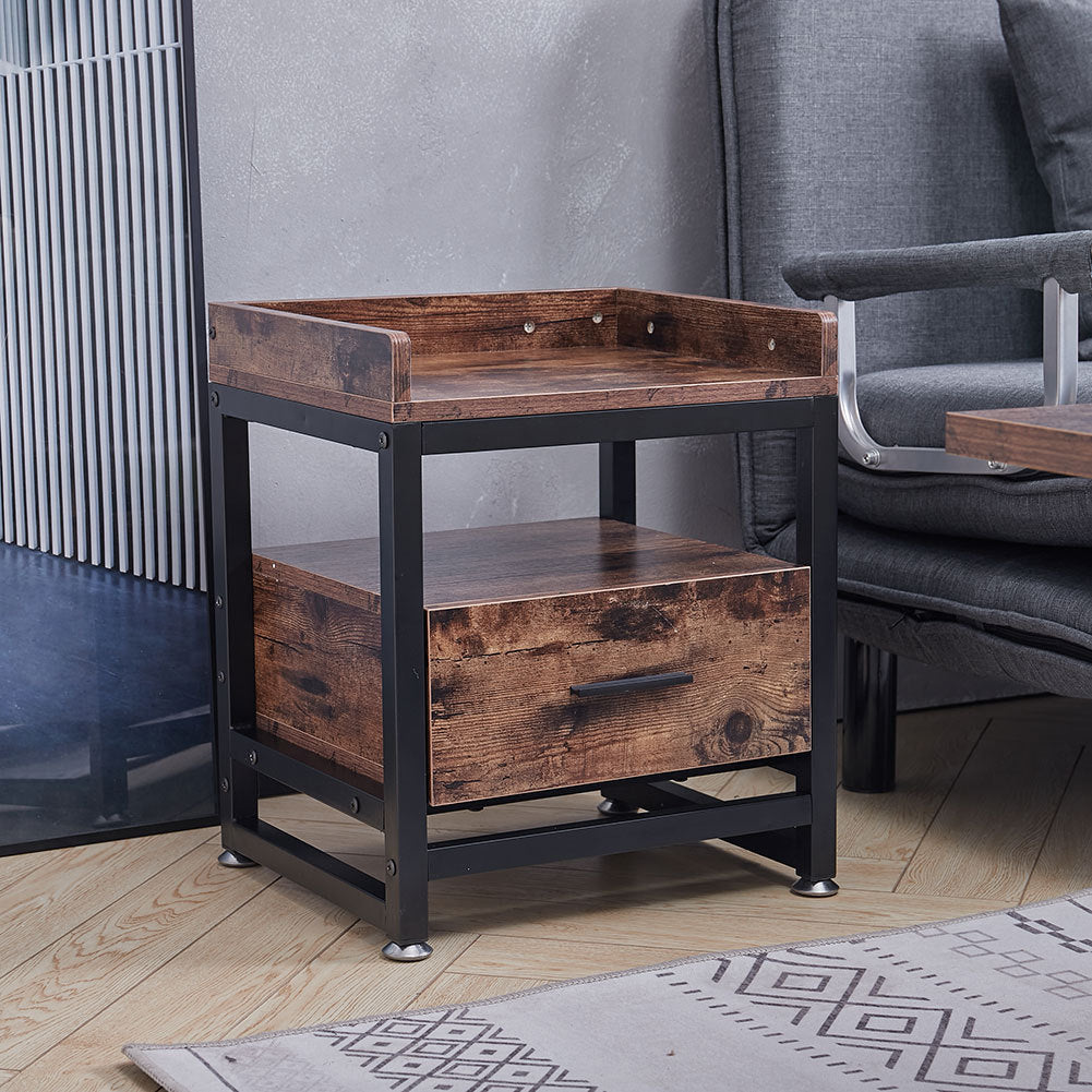 Square Wood Sofa Side End Table Lamp Table Nightstand