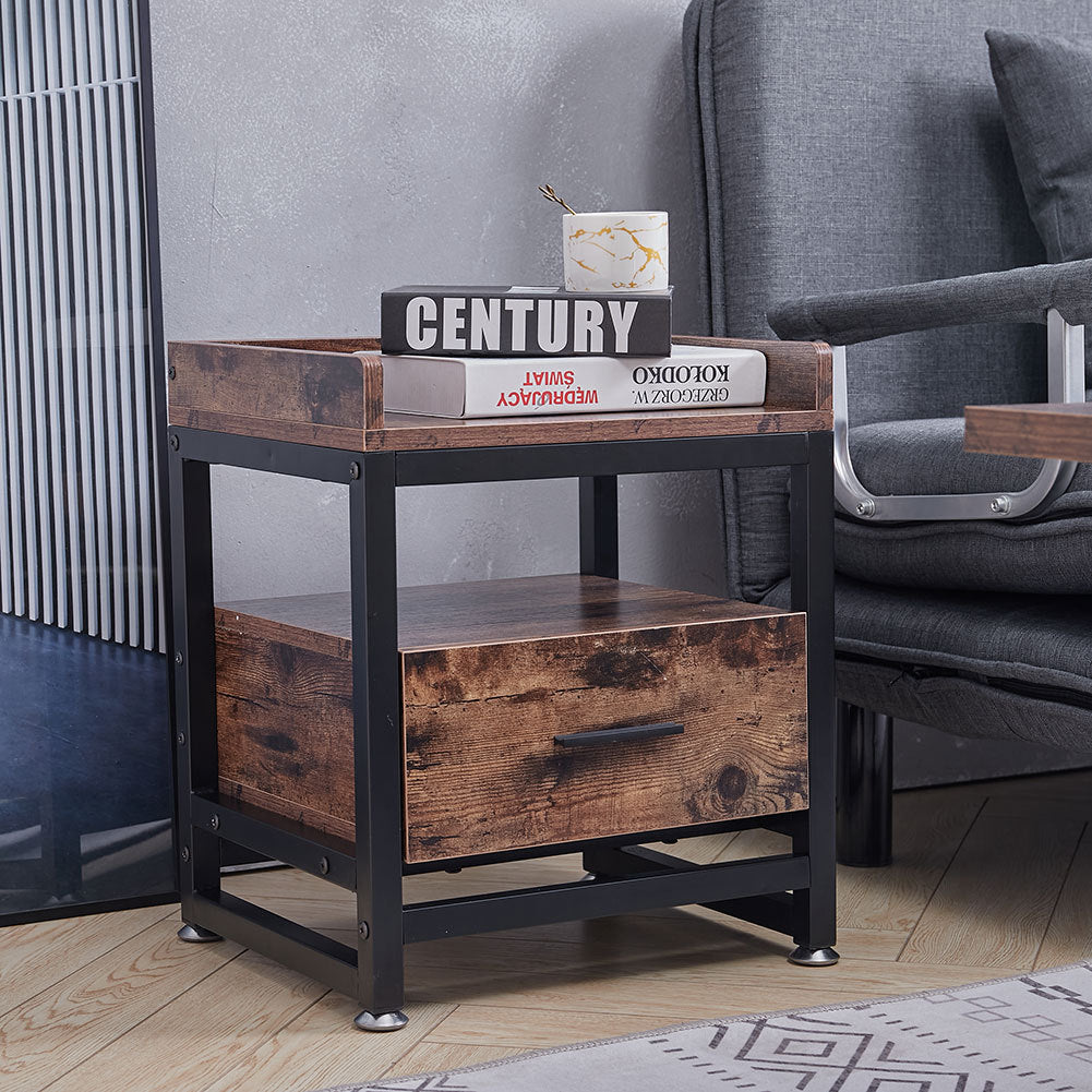 Square Wood Sofa Side End Table Lamp Table Nightstand