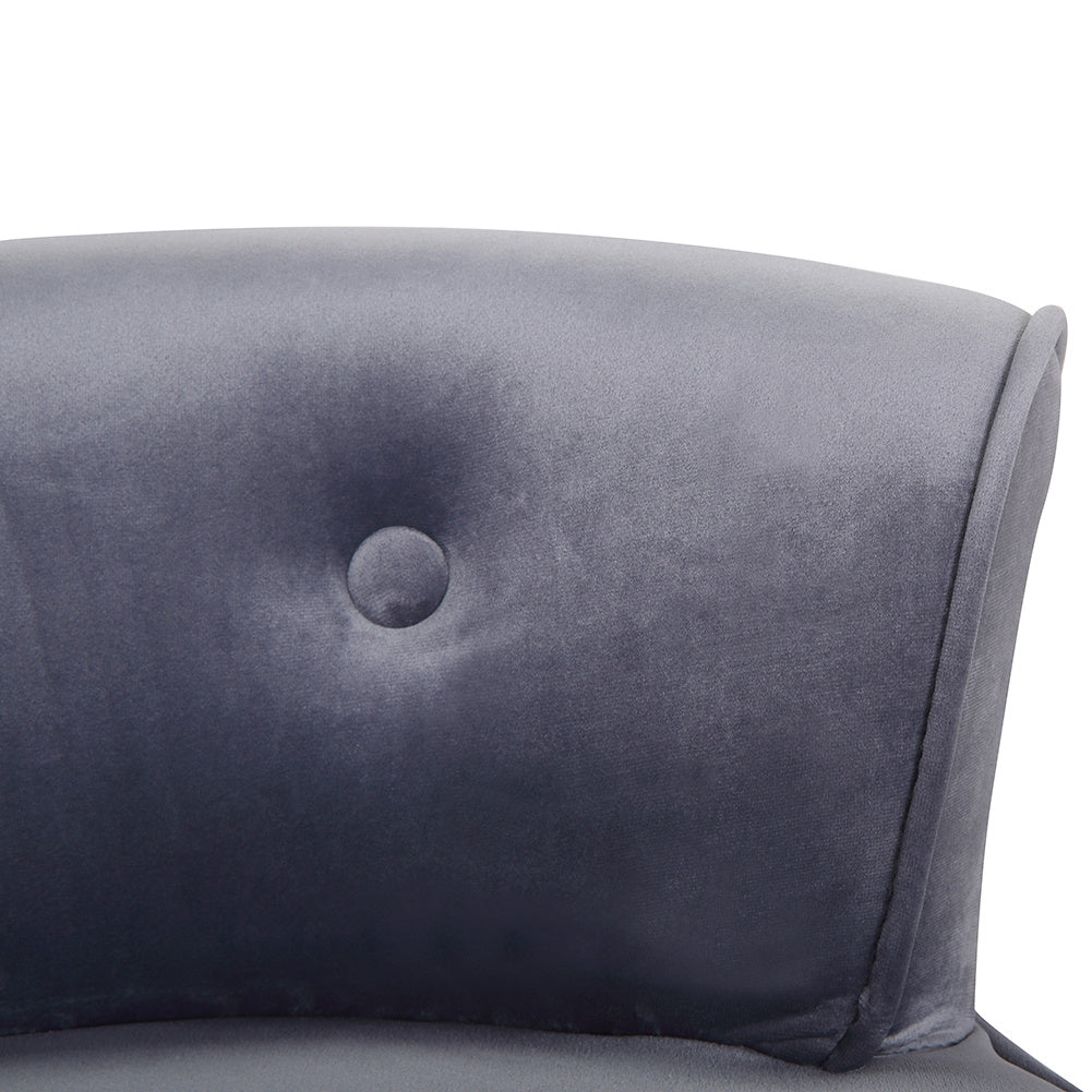 Velvet Upholstered Makeup Dressing Table Stool Vanity Dining Chairs