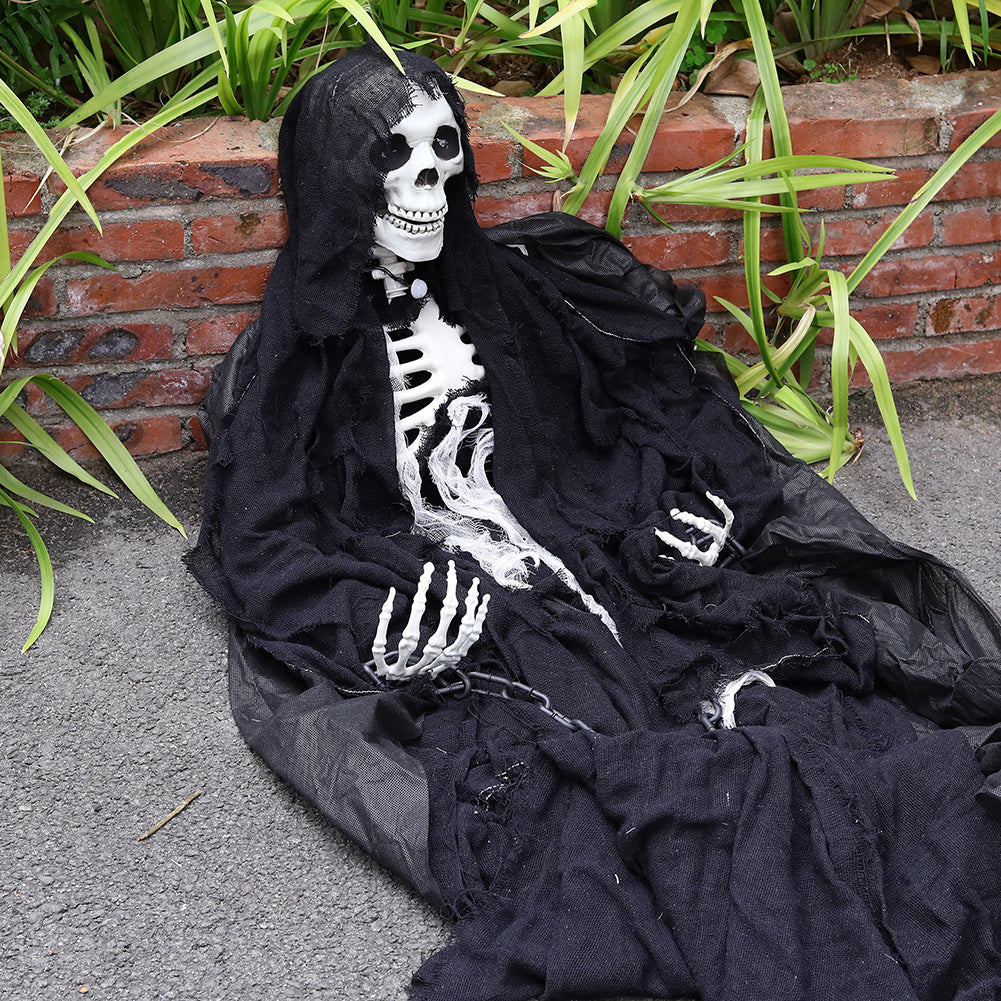 Halloween Human Skeleton Prop Poseable Full Size Model