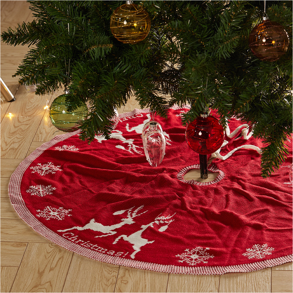 Christmas Tree Skirt Base Fluffy Faux Fur Xmas Floor Mat Cover Party Home Decor