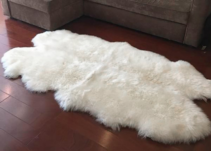 Plain Soft Fluffy Flooring Carpet Sofa Mat Faux Fur Wool Rug