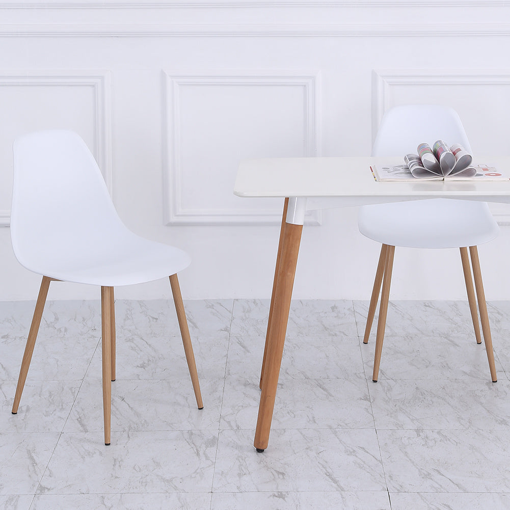 4pcs Modern Plastic Dining Chair Side Chair Lounge Chair Kitchen Office Seat