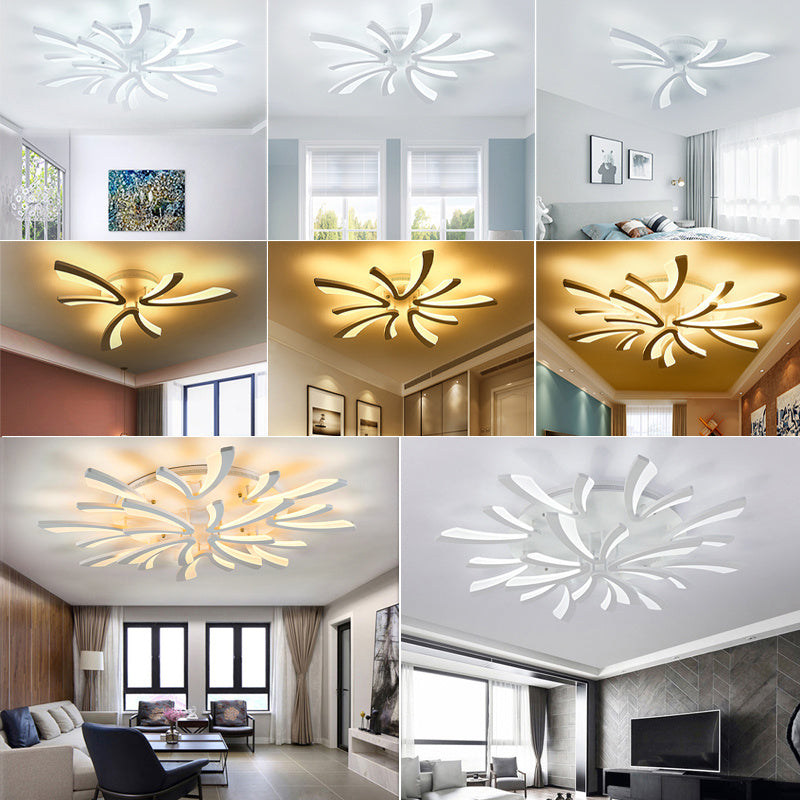 3/5/9/12 Head V Shape LED Ceiling Light Dimmable Lamp
